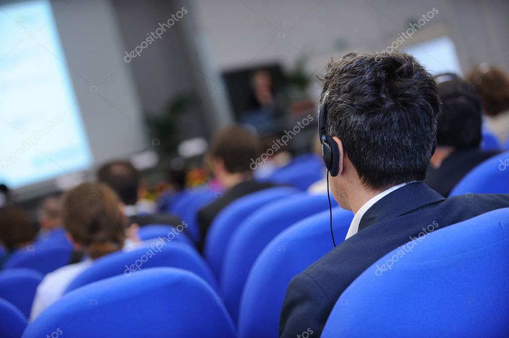 Translated business presentation slides